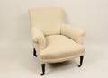 Tufted Linen Upholstered Arm Chair