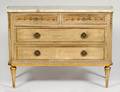 LOUIS XVI STYLE ONYX TOP PAINTED COMMODE