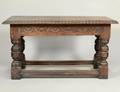 JACOBEAN CARVED OAK CENTER TABLE