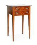 New England Federal mahogany twodrawer work stand