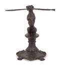 Patenated bronze dog umbrella stand