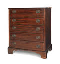 George III style mahogany butlers chest