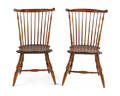 Pair of Pennsylvania fanback Windsor side chairs