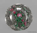 Bob Banford faceted rose paperweight