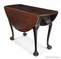 New England Chippendale mahogany dropleaf table ca 1765