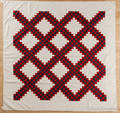 Pennsylvania Irish chain pieced quilt ca 1890