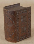 Chip carved slide lid book box