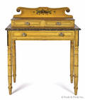 New England painted Sheraton dressing table