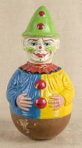 Large composition roly poly clown