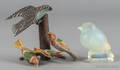 French opalescent glass bird