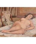 ALEXANDRA NICOLAEVNA PREGEL RUSSIAN 19071984 Sleeping Nude in the Studio