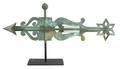 New England copper bannerette weathervane 19th c