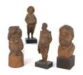 Four Spanish carved figures