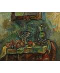 PINCHUS KREMEGNE RUSSIANFRENCH 18901981 Stilllife with Fruit on a Ledge