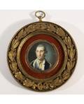A PORTRAIT MINIATURE OF A MAN 18TH19TH CENTURY painted on ivory
