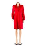 Ladies Loro Piana Red Cashmere Long Coat Size 6