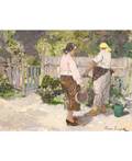 ALESSIO ISSUPOFF RUSSIAN 18891957 Tending the Garden