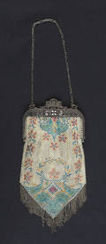 Painted mesh purse