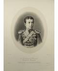 GUSTAVE DHARLINGUE FRENCH 18391902 AFTER SERGEI LEVITSKY 18191898 lithograph depicting Tsesarevich Nikolai Aleksandrovich