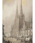 FRANZ VON ALT AUSTRIAN 18211914 Bordeaux Cathedral
