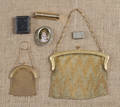 Gold and mesh purse and change purse