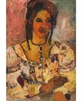 ATTRIBUTED TO CHAIM SOUTINE RUSSIAN 18931943 Portrait of a Woman