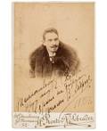 VASILIY ANDREYEV AUTOGRAPHED PHOTO A SIGNED PHOTOGRAPH OF FAMOUS RUSSIAN BALALAIKA PLAYER 1895