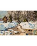 VASILIY DMITRIYEVICH POLENOV RUSSIAN 18441927 Path through the Snow