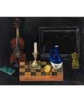 LEV MESHBERG RUSSIAN 19332007 Still Life with Chessboard
