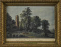Watercolor view of Suffolk tower