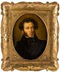 RUSSIAN 19TH CENTURY Portrait of Aleksandr Pushkin