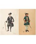 MSTISLAV VALERIANOVICH DOBUZHINSKY RUSSIAN 18751957 A pair of costume designs