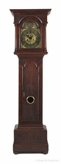 Chester County Pennsylvania Queen Anne walnut tall case clock ca 1755