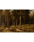 NIKOLAI NIKANOROVICH DUBOVSKOY RUSSIAN 18591918 Ship Grove a copy of I Shishkin painting