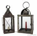 Two early American tin carry lanterns