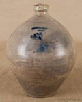 New York stoneware ovoid jug