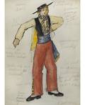 NATALIA SERGEEVNA GONCHAROVA RUSSIAN 18811962 Costume for a Male Dancer Bolero