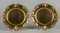 Pair of silver gilt plates by Tane