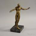 American School 20th Century Le Debut Standing Nude Male Dancer
