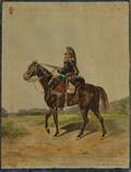Eugne Chigot French 18601923 Soldier on Horseback