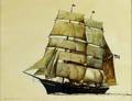 James Archibald Mitchell American b 1932 Barque Rigged Yacht Aloah Owned by A Curtiss James Newport