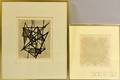 Two Framed Prints Pierre Louis Maurice Courtin French b 1921 Geometric Abstraction