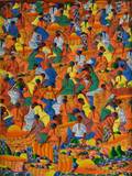 Haitian School 20th Century Market Scene