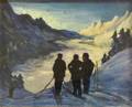 American School 20th Century Ski Scene