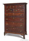 Pennsylvania Federal cherry tall chest