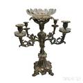 English Silverplate Candelabra Centerpiece