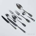 Assembled British Fiddle Pattern Sterling Silver Flatware