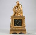 Giltbronze Figural Mantel Clock