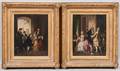 Continental School 19th Century Two Genre Courting Scenes A Suitor Spurned