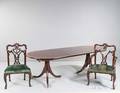 Georgian Mahogany Dining Table with Seven Chairs